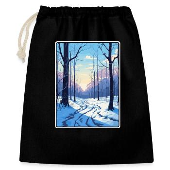 Vienna Woods Austria Reiseplakat Cityscape WPA - Geschenkbeutel aus Baumwolle (40 x 50 cm) - Schwarz - Vorne