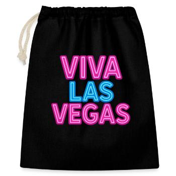 Viva Las Vegas neon sign - Gift Bag 40 x 50 cm - black - Front