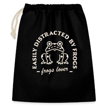 Funny frog lovers humorous quotes - Gift Bag 40 x 50 cm - black - Front