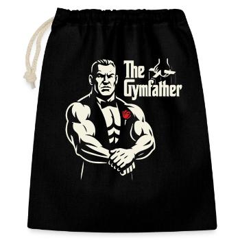Das GymFather Bold Poster-Design - Geschenkbeutel aus Baumwolle (40 x 50 cm) - Schwarz - Vorne
