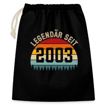 Legendary since 2003 – Vintage 2003 - Gift Bag 40 x 50 cm - black - Front