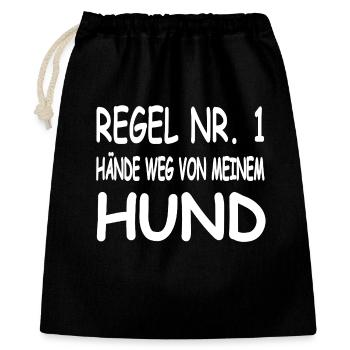 canine - Gift Bag 40 x 50 cm - black - Front