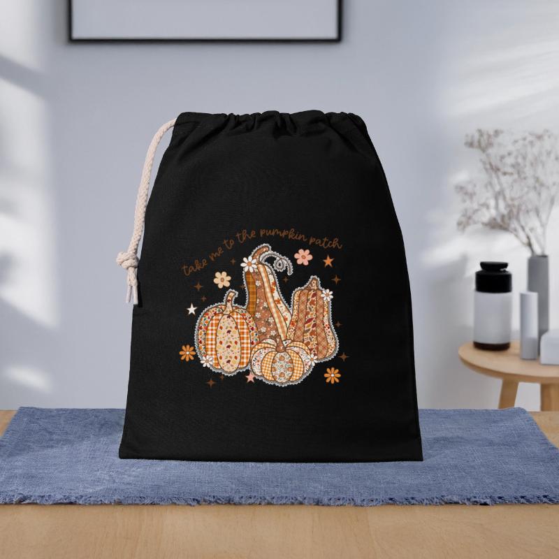 Patchwork Pumpkin Patch Gift Bag 40 x 50 cm
