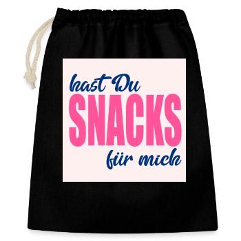 LOVE FOOD SNACKS - Sac cadeau 40 x 50 cm - noir - Devant
