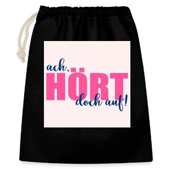 STOP SAYINGS - Gift Bag 40 x 50 cm - black - Front