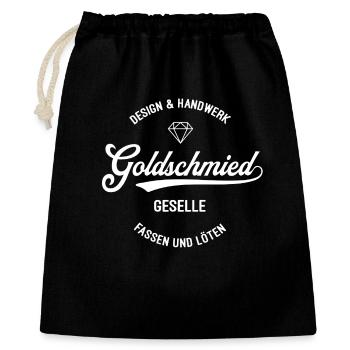 Goldschmied Geselle Handwerk - Geschenkbeutel aus Baumwolle (40 x 50 cm) - Schwarz - Vorne