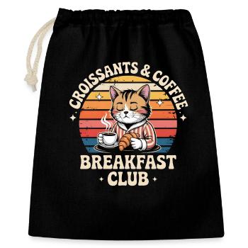 Cat Brunch Retro Café - Gift Bag 40 x 50 cm - black - Front