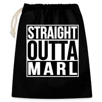 Tout droit sorti de la marne - Sac cadeau 40 x 50 cm - noir - Devant