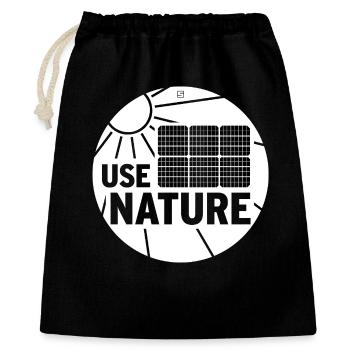 UTILISEZ LA NATURE - Sac cadeau 40 x 50 cm - noir - Devant
