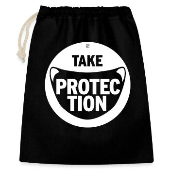 TAKE PROTECTION - Gift Bag 40 x 50 cm - black - Front