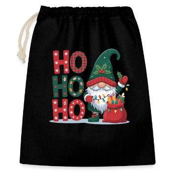 HoHoHo Gnome Christmas - Gift Bag 40 x 50 cm - black - Front