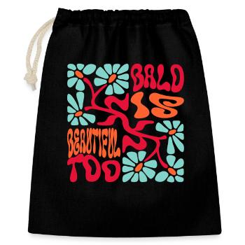 Bald is Beautiful  - Gift Bag 40 x 50 cm - black - Front