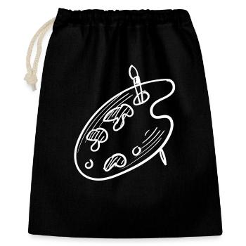 Brush Palette Lines Artist Colors - Gift Bag 40 x 50 cm - black - Front