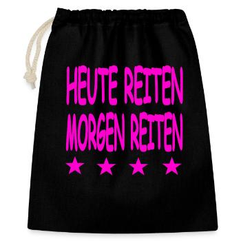 Chevaucher - Sac cadeau 40 x 50 cm - noir - Devant