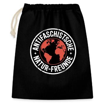 Anti-Fascist Nature Friends - Against the Right - Gift Bag 40 x 50 cm - black - Front