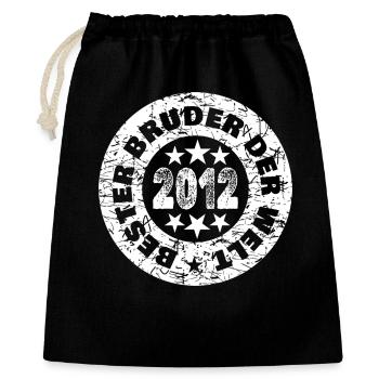 Millésime 2012 - Sac cadeau 40 x 50 cm - noir - Devant
