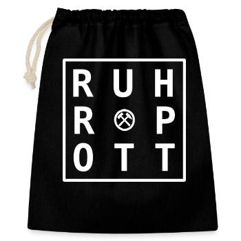 Création de produits dérivés Ruhrpott, cadeaux et souvenirs - Sac cadeau 40 x 50 cm - noir - Devant