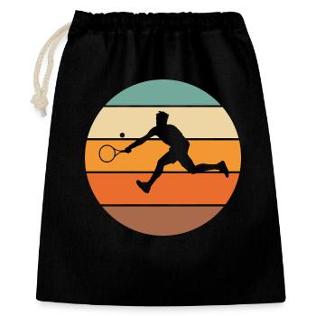 tennis - Sac cadeau 40 x 50 cm - noir - Devant