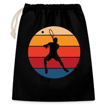 tennis - Sac cadeau 40 x 50 cm - noir - Devant