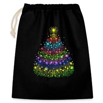 Christmas tree - Gift Bag 40 x 50 cm - black - Front