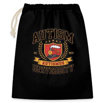 Autism University - Funny Gen Alpha Memes - Sac cadeau 40 x 50 cm - noir - Devant
