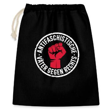 Anti-Fascist Fathers Against the Right - Cool Logo - Gift Bag 40 x 50 cm - black - Front