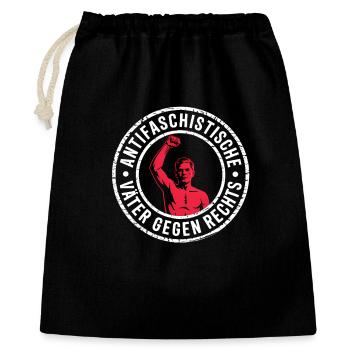 Anti-Fascist Fathers Against the Right - Pride Logo - Gift Bag 40 x 50 cm - black - Front