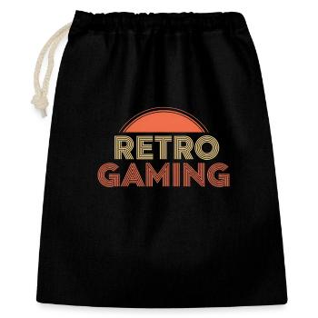 Jeux rétro - Sac cadeau 40 x 50 cm - noir - Devant
