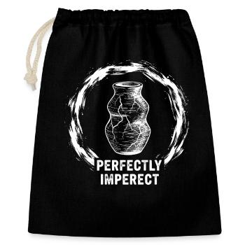 Perfectly Imperfect Vase - Gift Bag 40 x 50 cm - black - Front