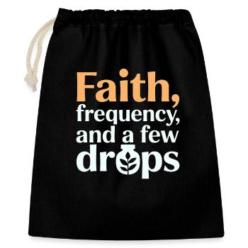 Zertifizierte Clinical Frequency Specialist Apparel - Geschenkbeutel aus Baumwolle (40 x 50 cm) - Schwarz - Vorne