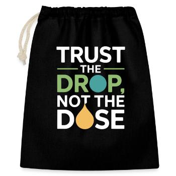 Spécialiste certifié en dilution clinique en vêtements - Sac cadeau 40 x 50 cm - noir - Devant