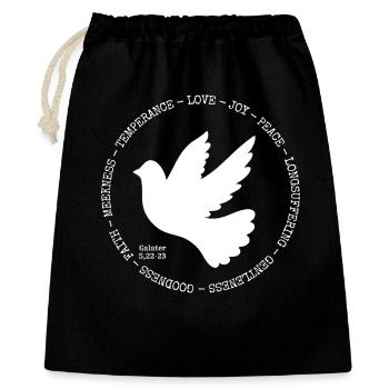 Fruit of the Spirit, Galatar 5,22-23,  - Sac cadeau 40 x 50 cm - noir - Devant
