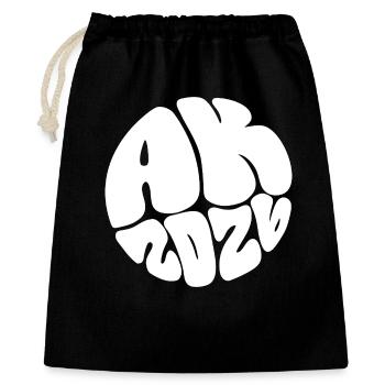 Ape Mind Bubble Art - Geschenkbeutel aus Baumwolle (40 x 50 cm) - Schwarz - Vorne
