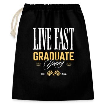 Diplômé Young - Sac cadeau 40 x 50 cm - noir - Devant