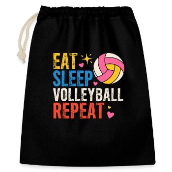 Volleyball Saying Beachvolleyball - Gift Bag 40 x 50 cm - black - Front