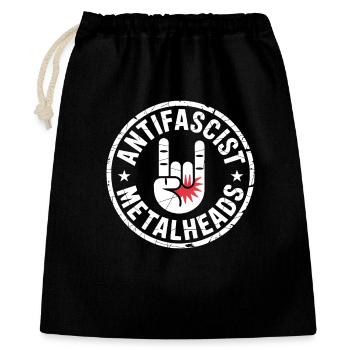 Antifascist Metalheads - Antifascist Metal Shirt - Gift Bag 40 x 50 cm - black - Front