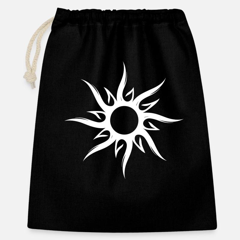Sun symbol - Gift Bag 40 x 50 cm - black