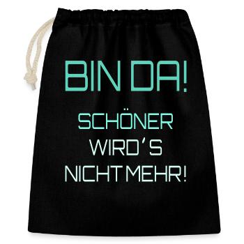 Self-perception irony - Gift Bag 40 x 50 cm - black - Front