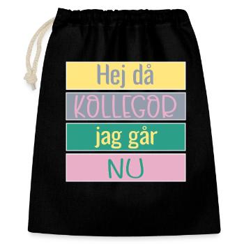 Goodbye colleagues - Goodbye - Gift Bag 40 x 50 cm - black - Front