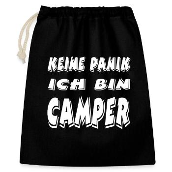 Camper - Geschenkbeutel aus Baumwolle (40 x 50 cm) - Schwarz - Vorne
