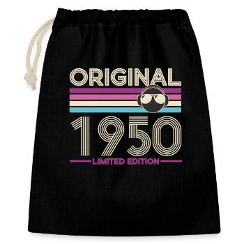 Originale Vintage-Edition aus den 1950er Jahren - Geschenkbeutel aus Baumwolle (40 x 50 cm) - Schwarz - Vorne