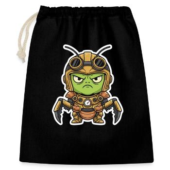 Locust Engineer Steampunk Rüstungsmessing - Geschenkbeutel aus Baumwolle (40 x 50 cm) - Schwarz - Vorne