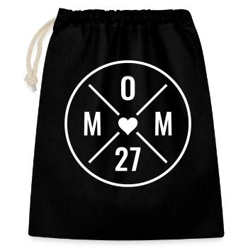 Annonce de bébé maman 2027 Fête des mères Maman 27 ans - Sac cadeau 40 x 50 cm - noir - Devant