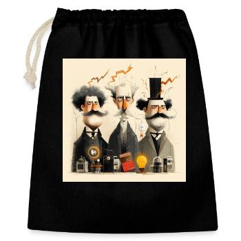 Zukunft erfinden - Geschenkbeutel aus Baumwolle (40 x 50 cm) - Schwarz - Vorne