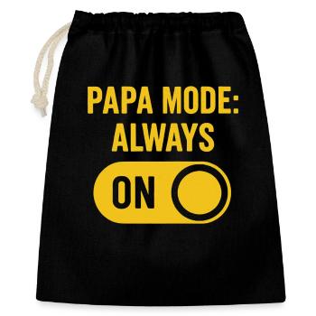 Mode Papa : Toujours en mode - Sac cadeau 40 x 50 cm - noir - Devant