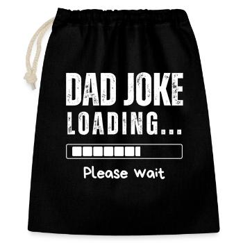 blague de papa - Sac cadeau 40 x 50 cm - noir - Devant
