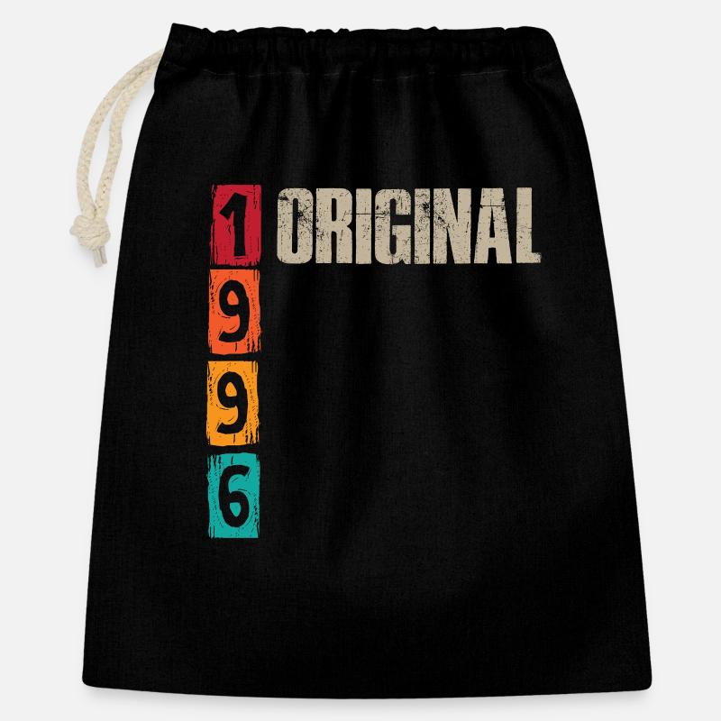 Millésime 1996 - Sac cadeau 40 x 50 cm - noir