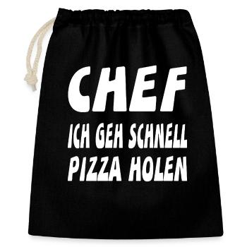 chef - Gift Bag 40 x 50 cm - black - Front