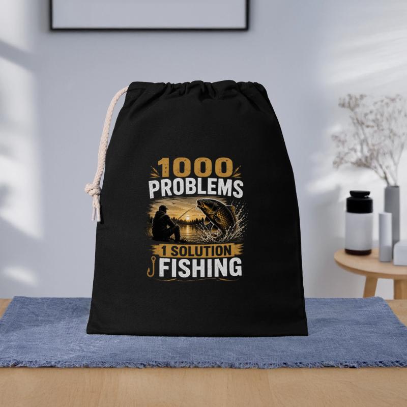 1000 problèmes 1 Solution Conception de la pêche à la carpe Sac cadeau 40 x 50 cm
