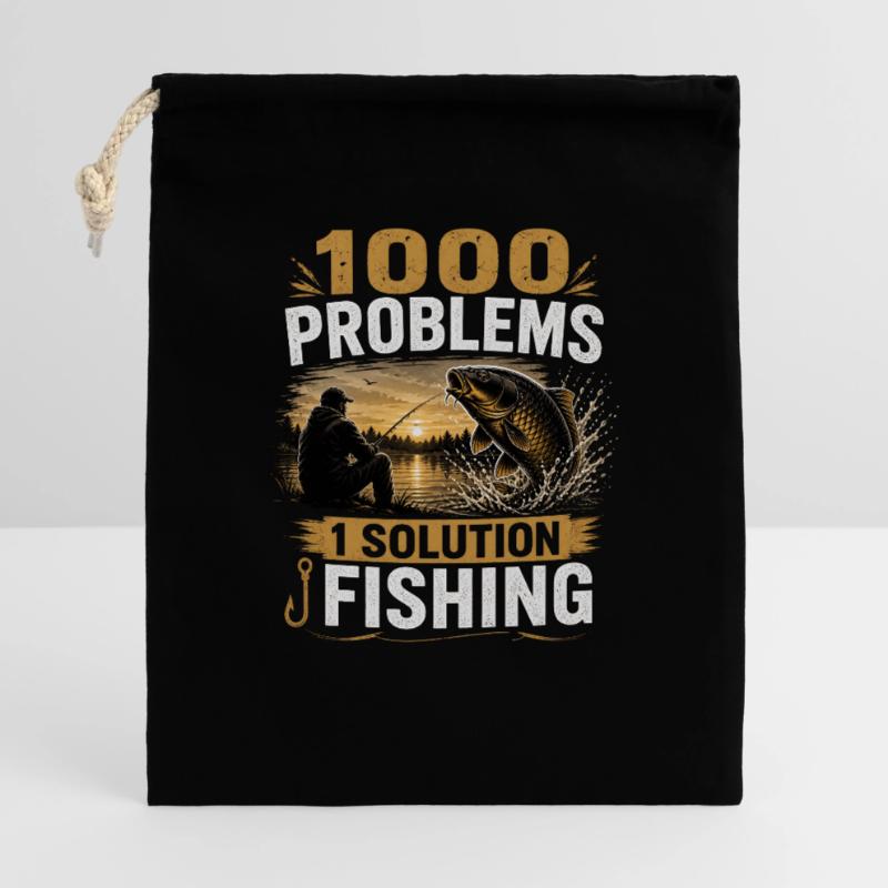 1000 problèmes 1 Solution Conception de la pêche à la carpe Sac cadeau 40 x 50 cm